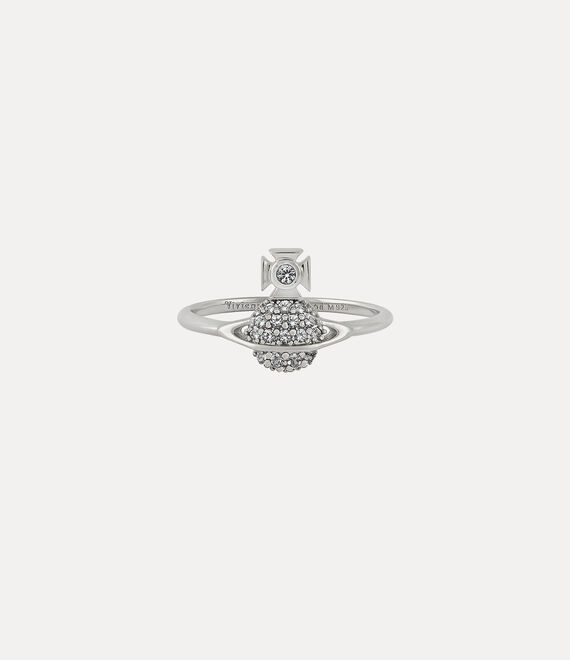 Vivienne Westwood Tamia Ring in PLATINUM/WHITE CZ